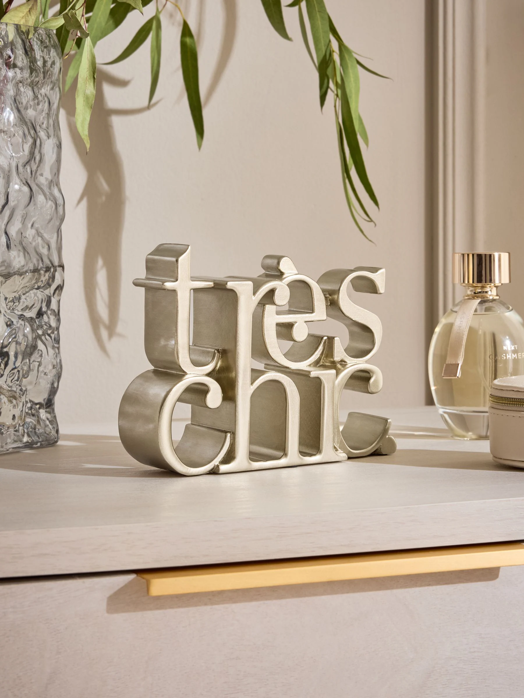 Très Chic Slogan Word Block Ornament