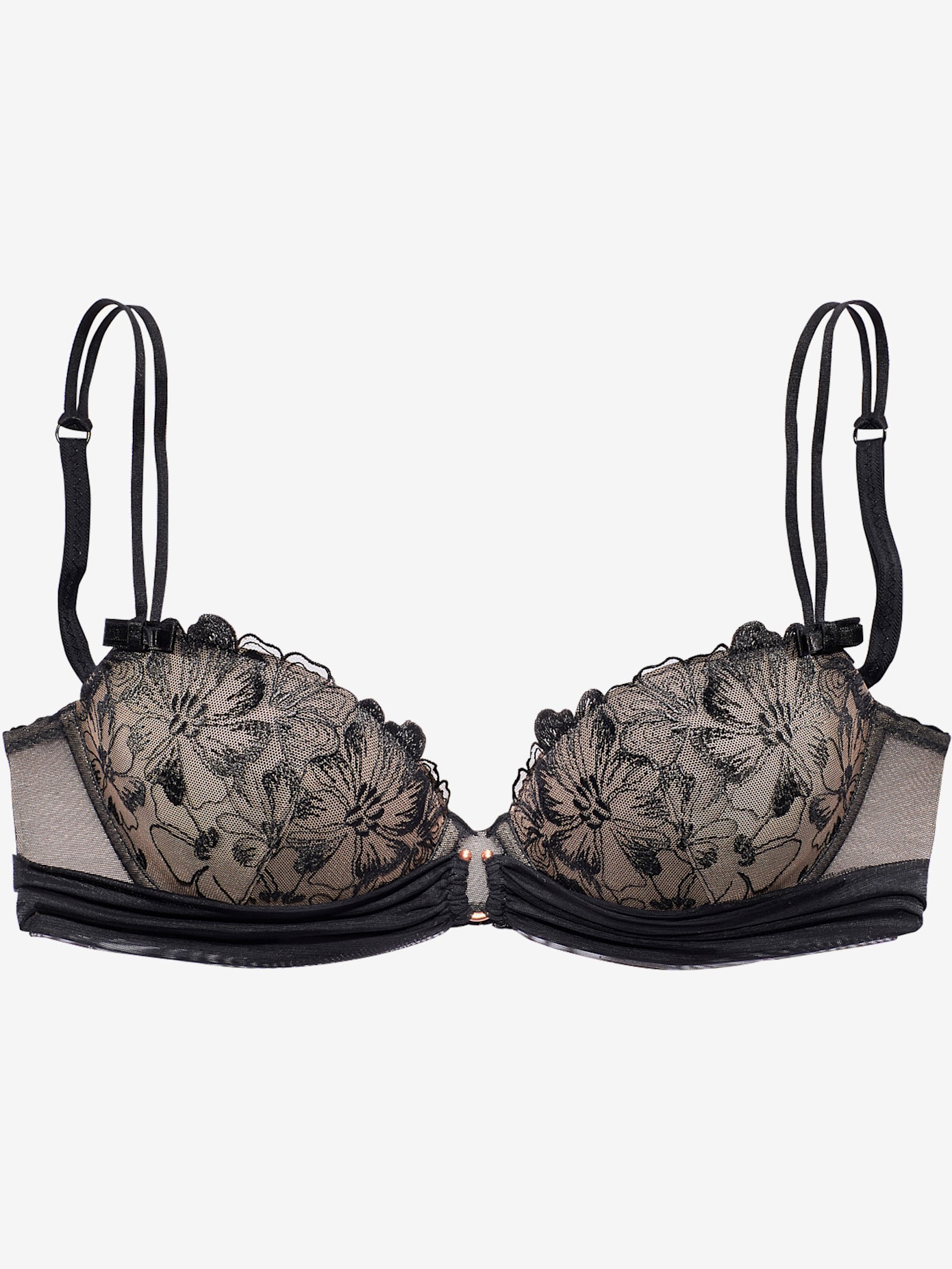 Ravissant soutien-gorge push-up avec doubles bretelles spaghetti