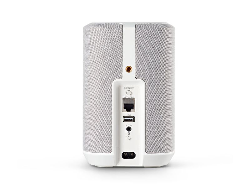 Denon Lautsprecher Home 150 NV Weiss Kompakter, kabelloser Lautsprecher mit HEOS Built-in
