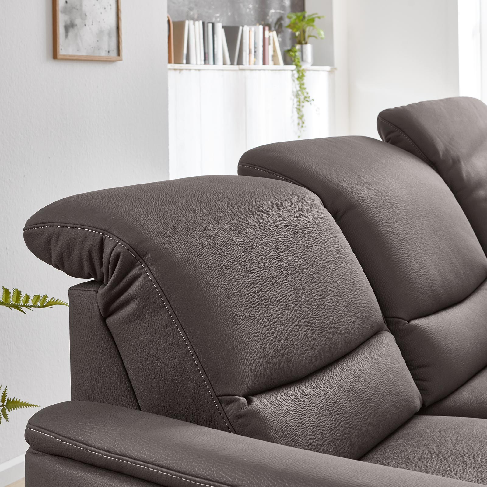 polsterpower Ecksofa - mocca - Basismodell - Kombielement rechts