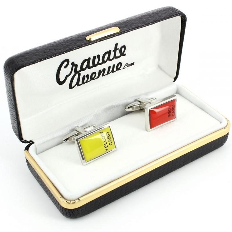 Boutons de manchette, Carton Jaune, Carton rouge