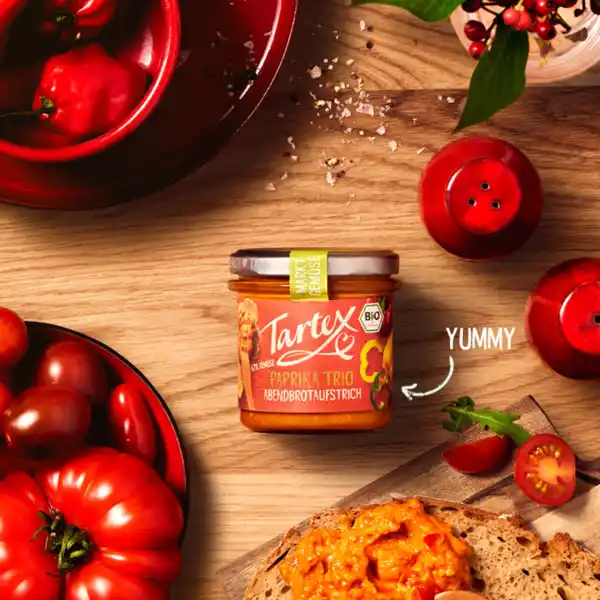Bio Abendbrotaufstrich Paprika Trio