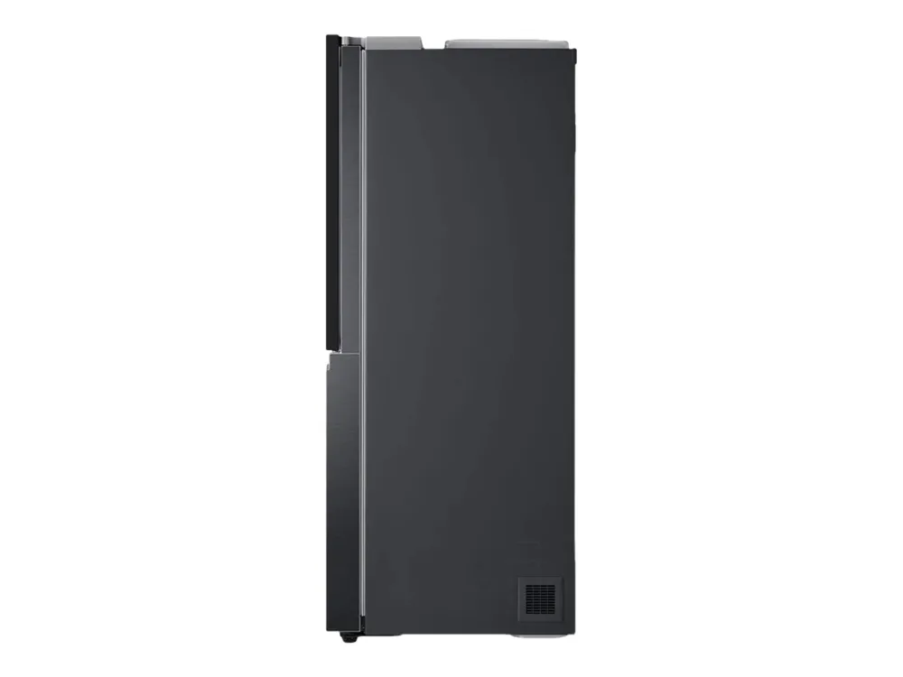 LG GSXV91MCAE - Køleskab/fryser - side ved side med vanddispenser, isdispenser - Wi-Fi - bredde: 91.3 cm - dybde: 73.5 cm - højde: 179 cm - 635 liter - Klasse E - matsort