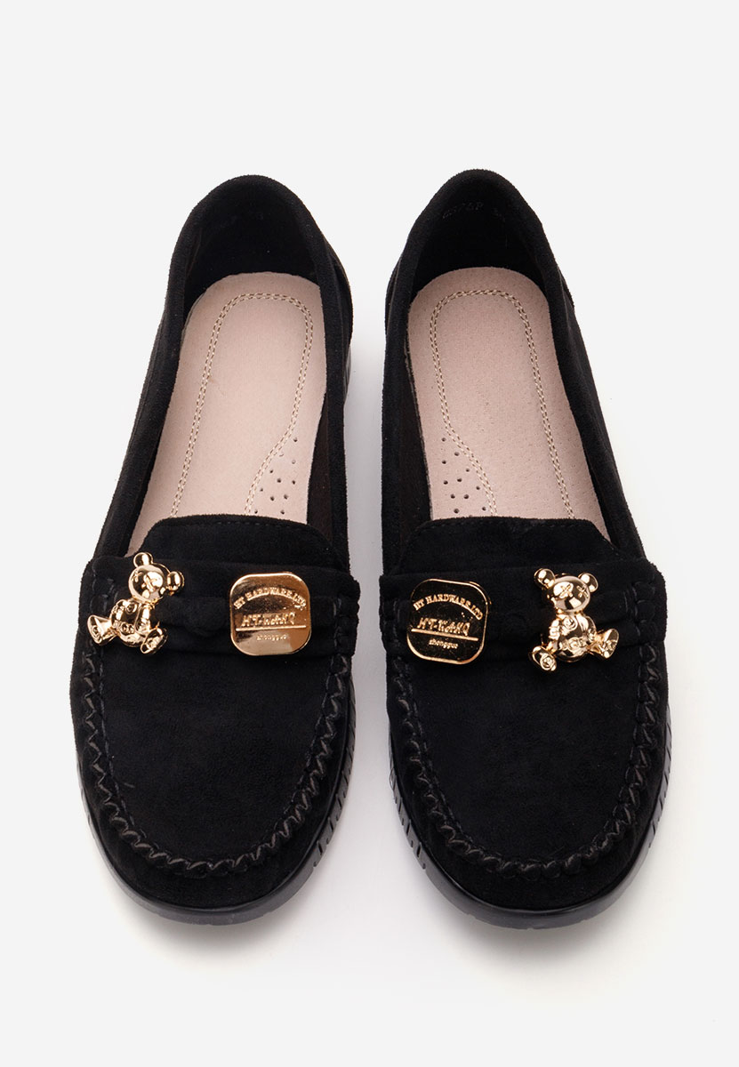 Mocassins femme noirs Maritia