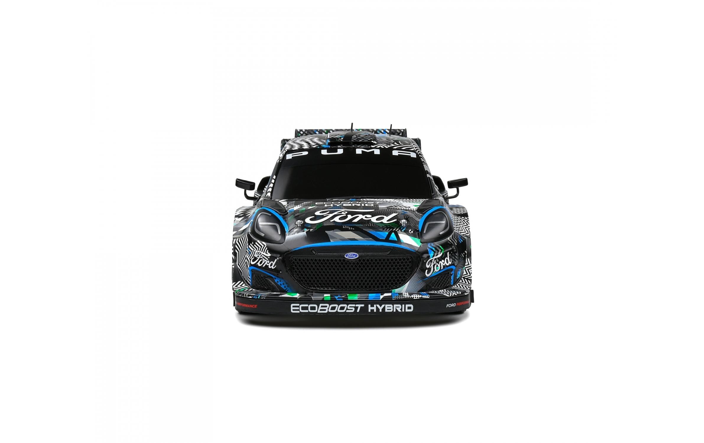 Rennwagen Ford Puma WRC Schwarz, 1:18Detailgetreues Modellauto für Sammler im Massstab 1:18