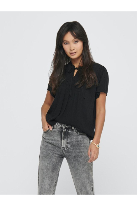 Jacqueline de Yong zwarte dames t-shirt