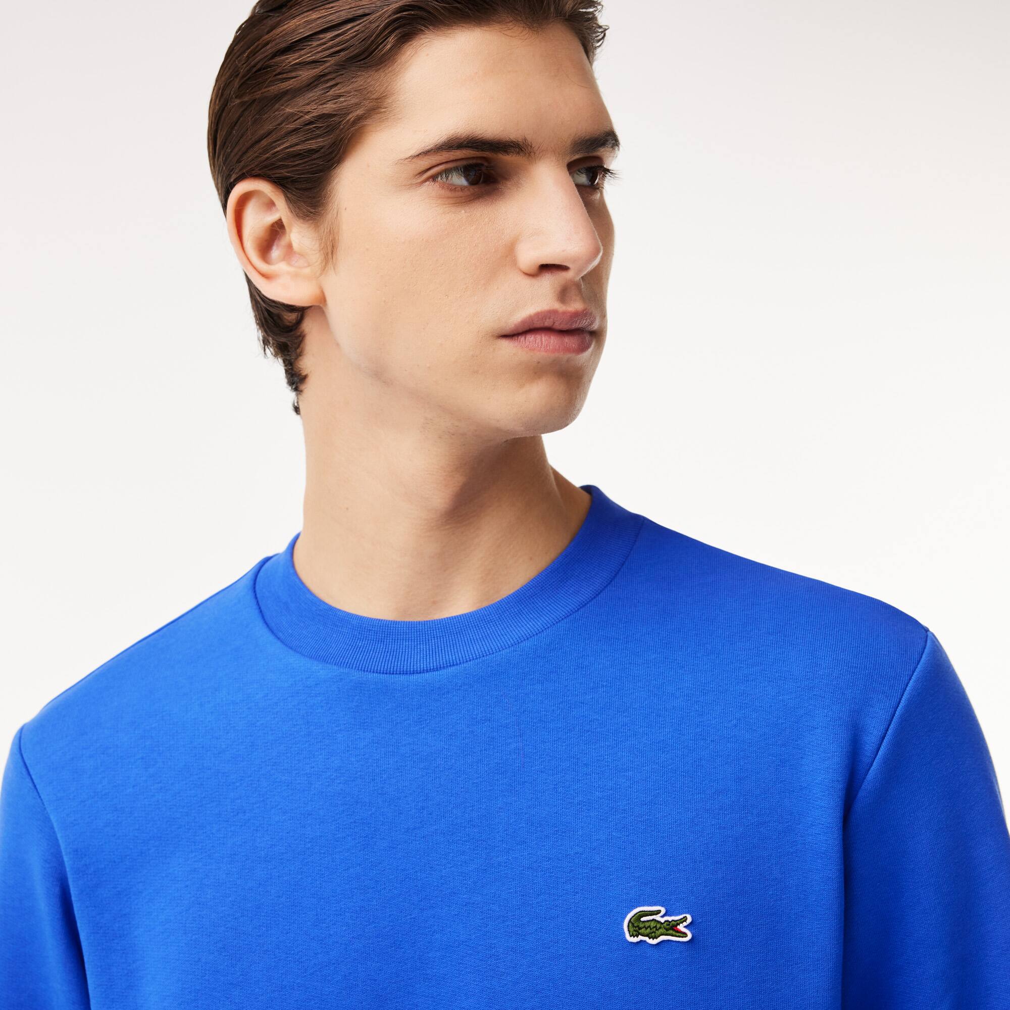 Jogging-Sweatshirt aus aufgerautem Fleece Sweatshirts - Blau - Lacoste - Herren