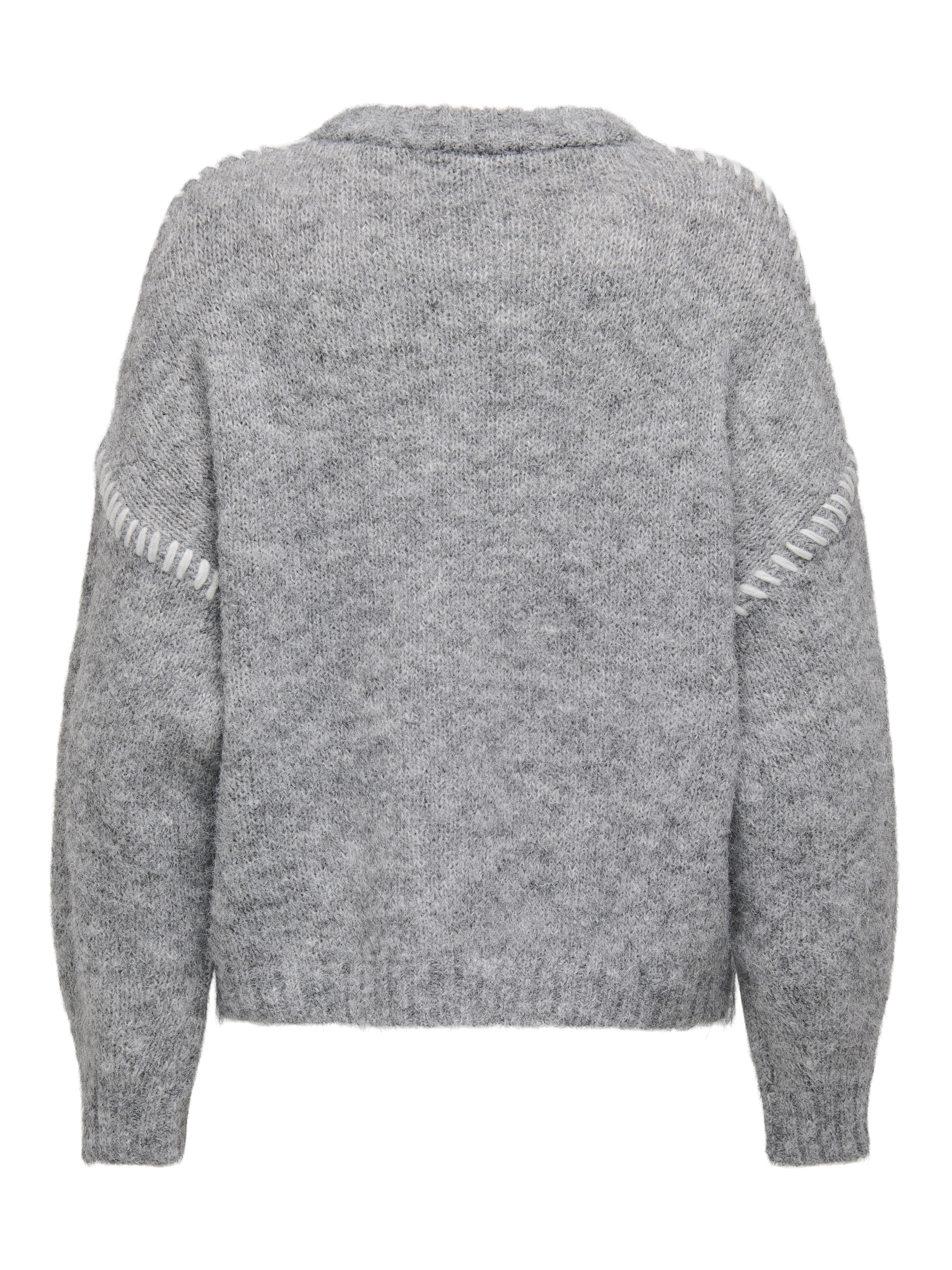 JDYZOEY Strickpullover Light Grey Melange