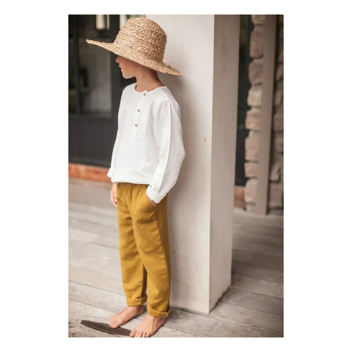 Marlot Paris Kurta Gaze de Coton Jacques | Blanc