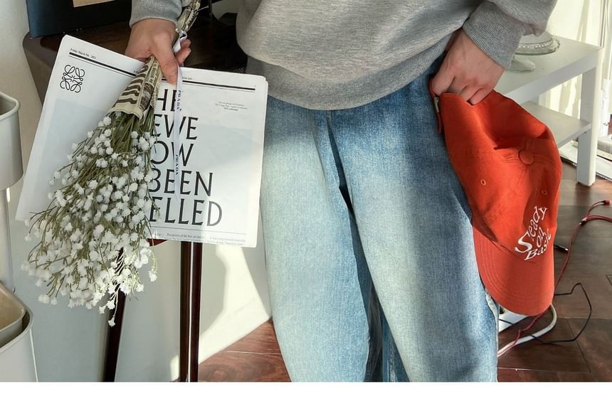 SeoulPop - Geruite Letters Sweatshirt