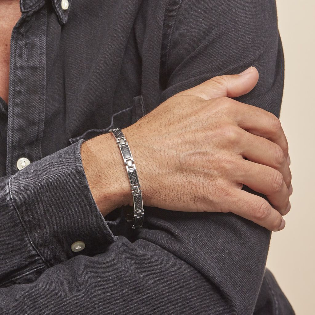 Bracelet Arnaud Acier Blanc