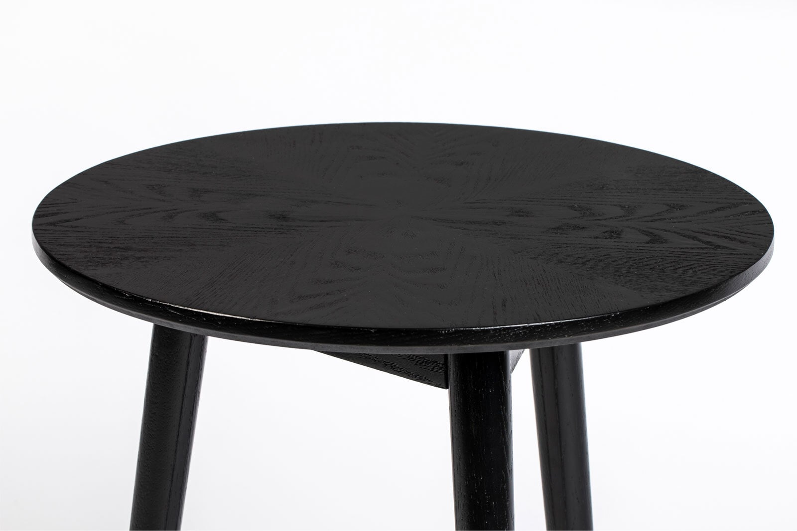 Beistelltisch rund FABIO 50 cm Eiche schwarz
