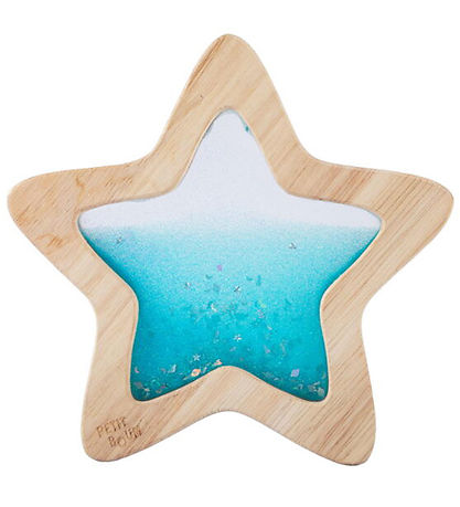Petit Boum Sensorisches Spielzeug - Holz - Flow Star - Blau