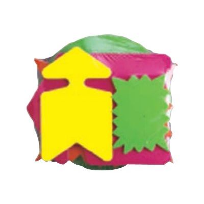 Apli Agipa - 50 Cartons fluos découpés - diamètre 19 cm - jaune, vert, orange, rose