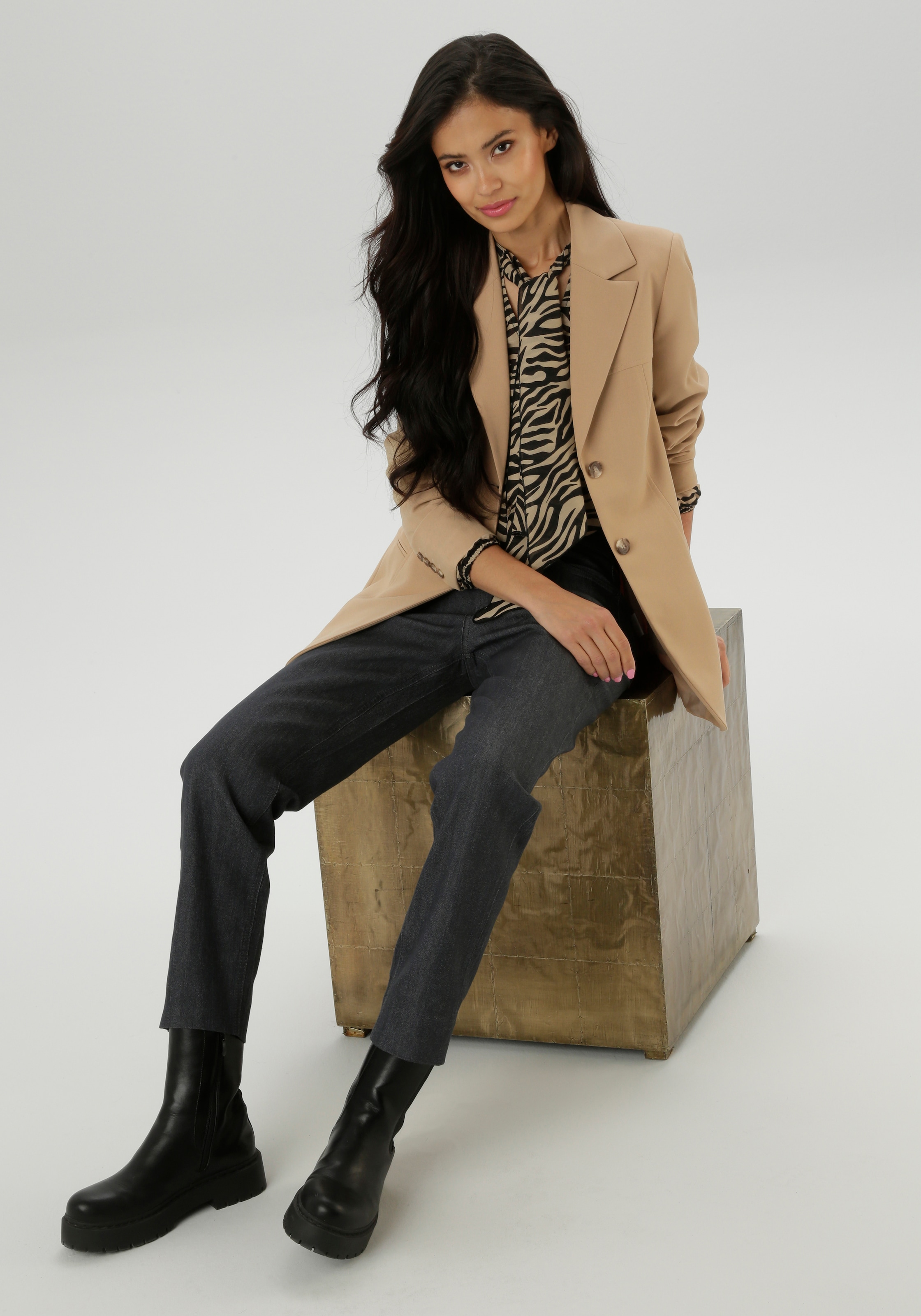 Aniston SELECTED Jackenblazer , mit Reverskragen und Paspeltaschen - NEUE KOLLEKTION