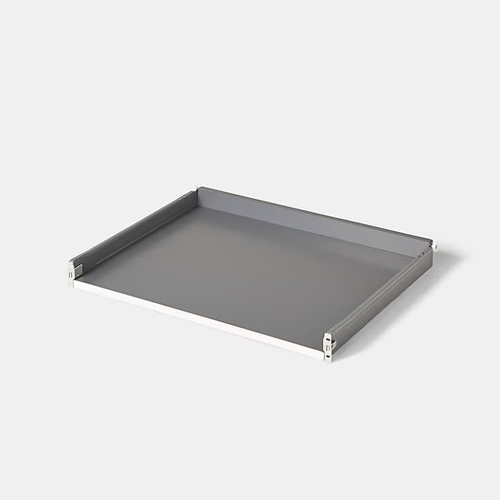 Tiroir bas de four de cuisine GoodHome Sancho Anthracite l. 60 cm