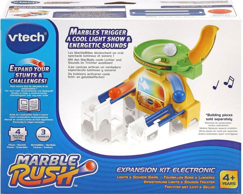 VTech - Marble Rush - Uitbreidingsset - Geluiden en Verlichting - 4 Stuks