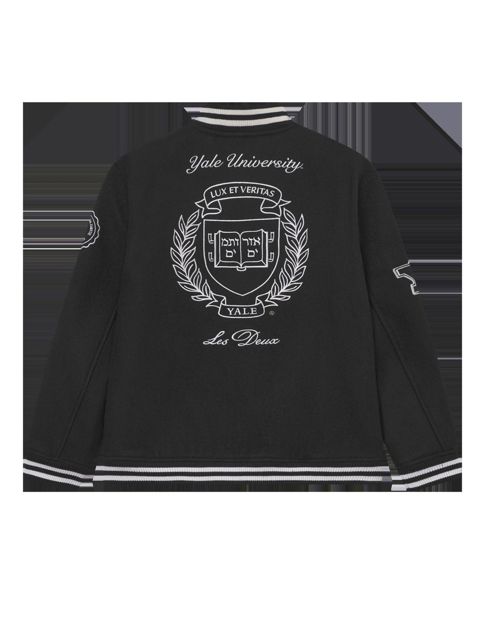Køb Les Deux Kids Black/Black Yale Uld Varsity Jakke KIDS