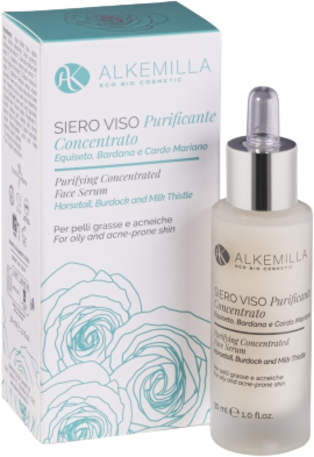 Alkemilla Eco Bio Cosmetic  Ausgleichendes Gesichtsserum Konzentrat, 30 ml