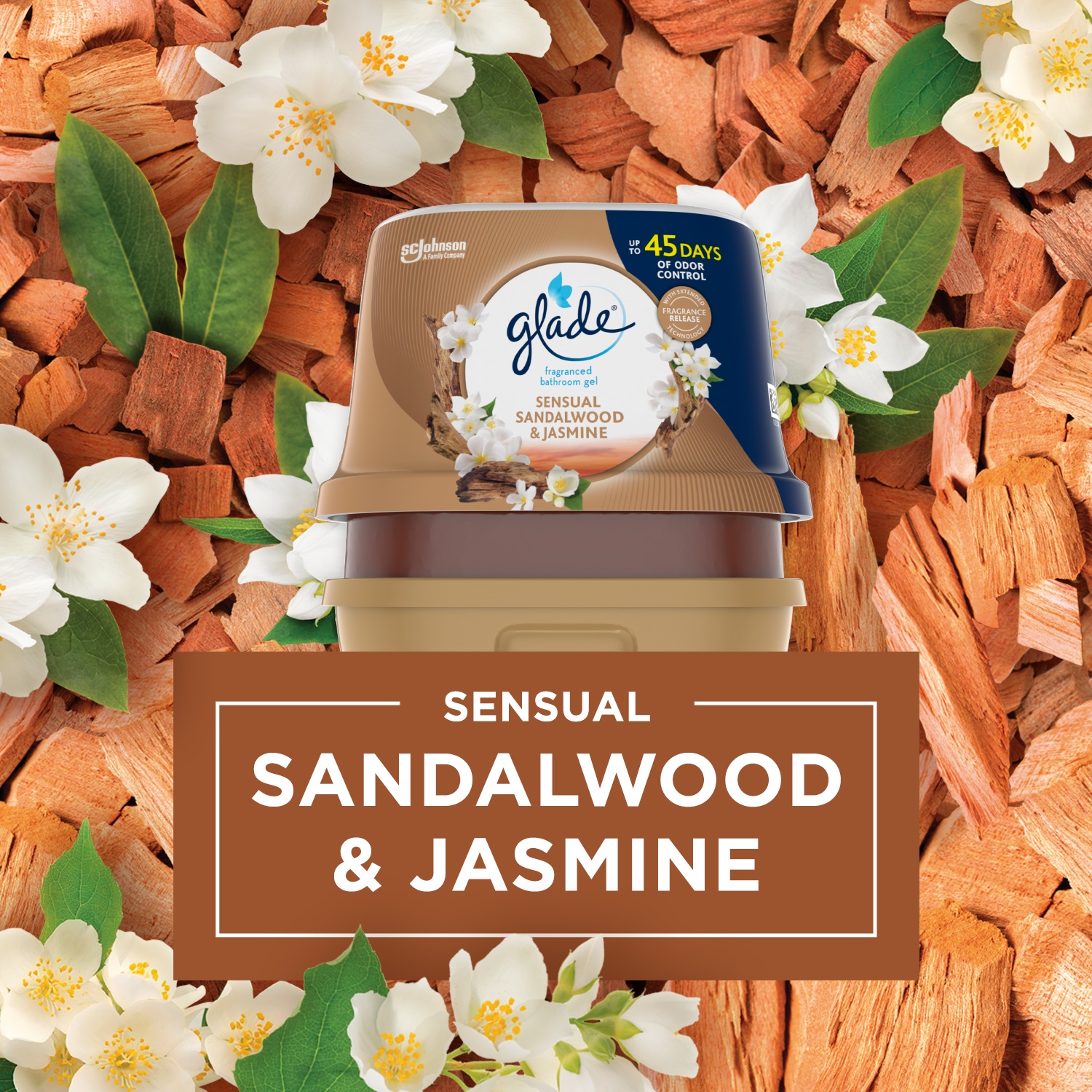 AMBIENTADOR GLADE GEL SANDALWOOD 180G
