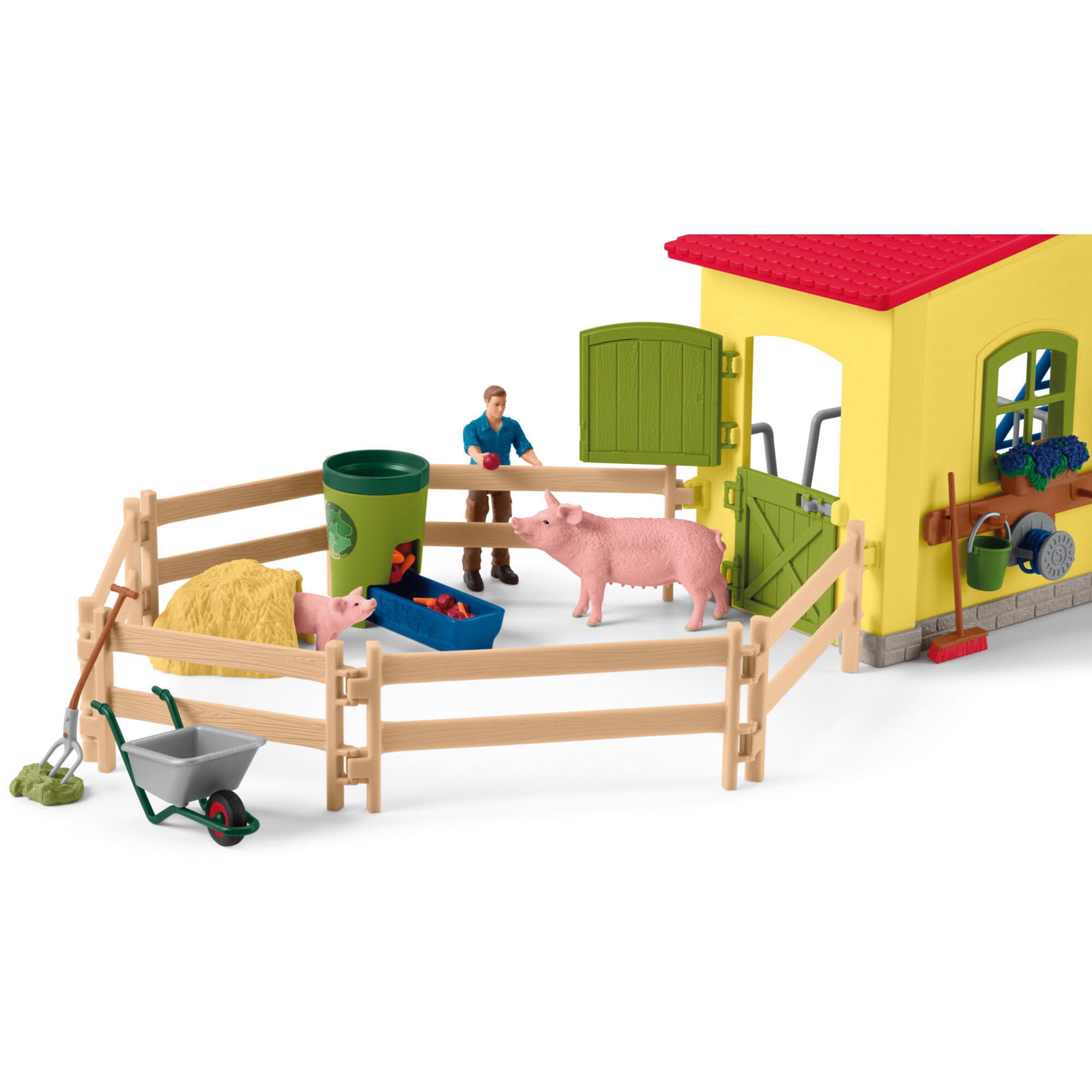 Schleich Spielfigur Farm World Großer Stall