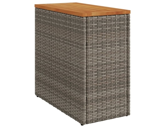VIDAXL - Table d'appoint de jardin dessus en bois gris 58x27,5x55 cm