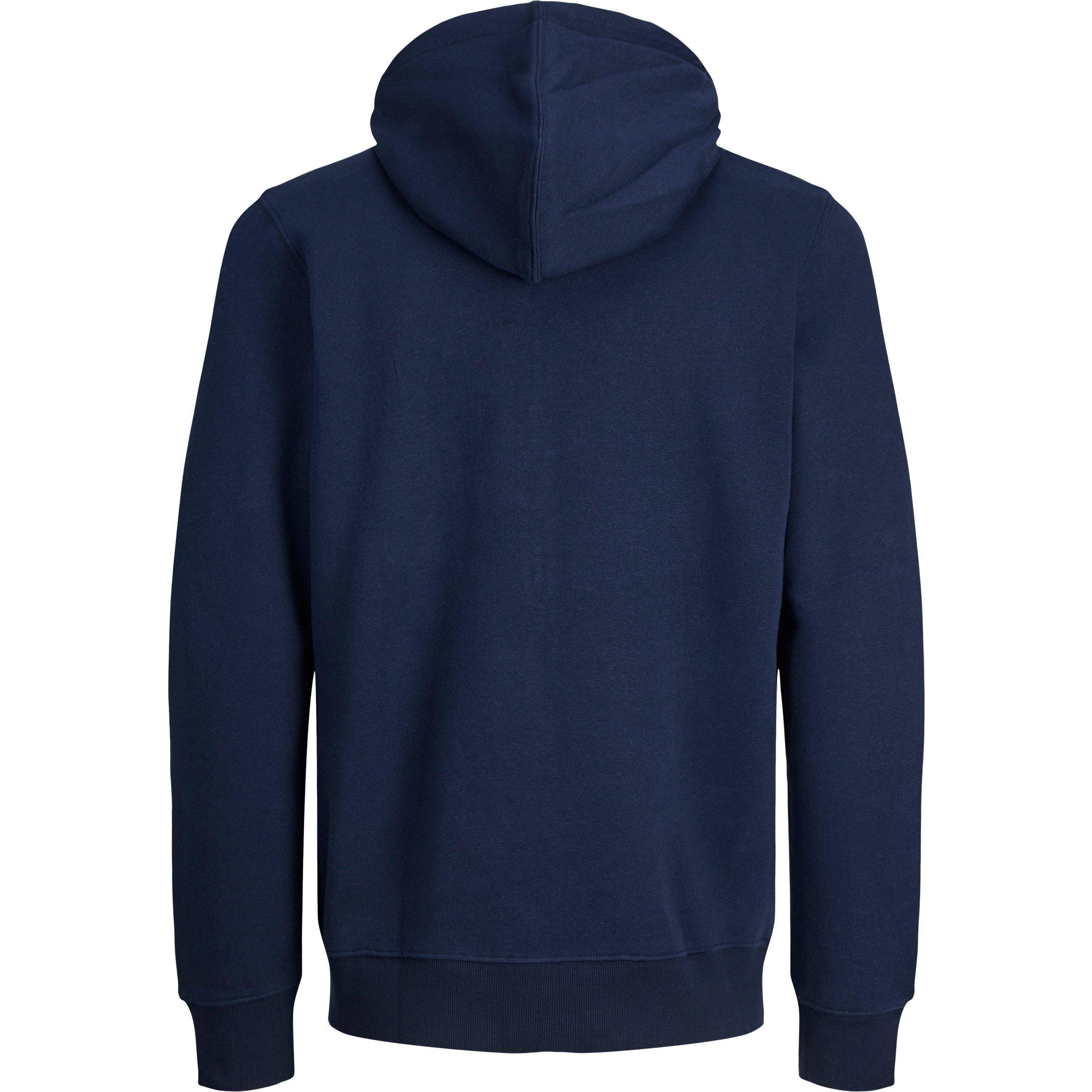 Jack and Jones Jack Bradley Zip Hoodie Mens Plus Size