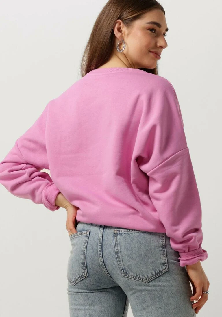 COLOURFUL REBEL roze colourful rebel sweater self love club dropped shoulder sweat