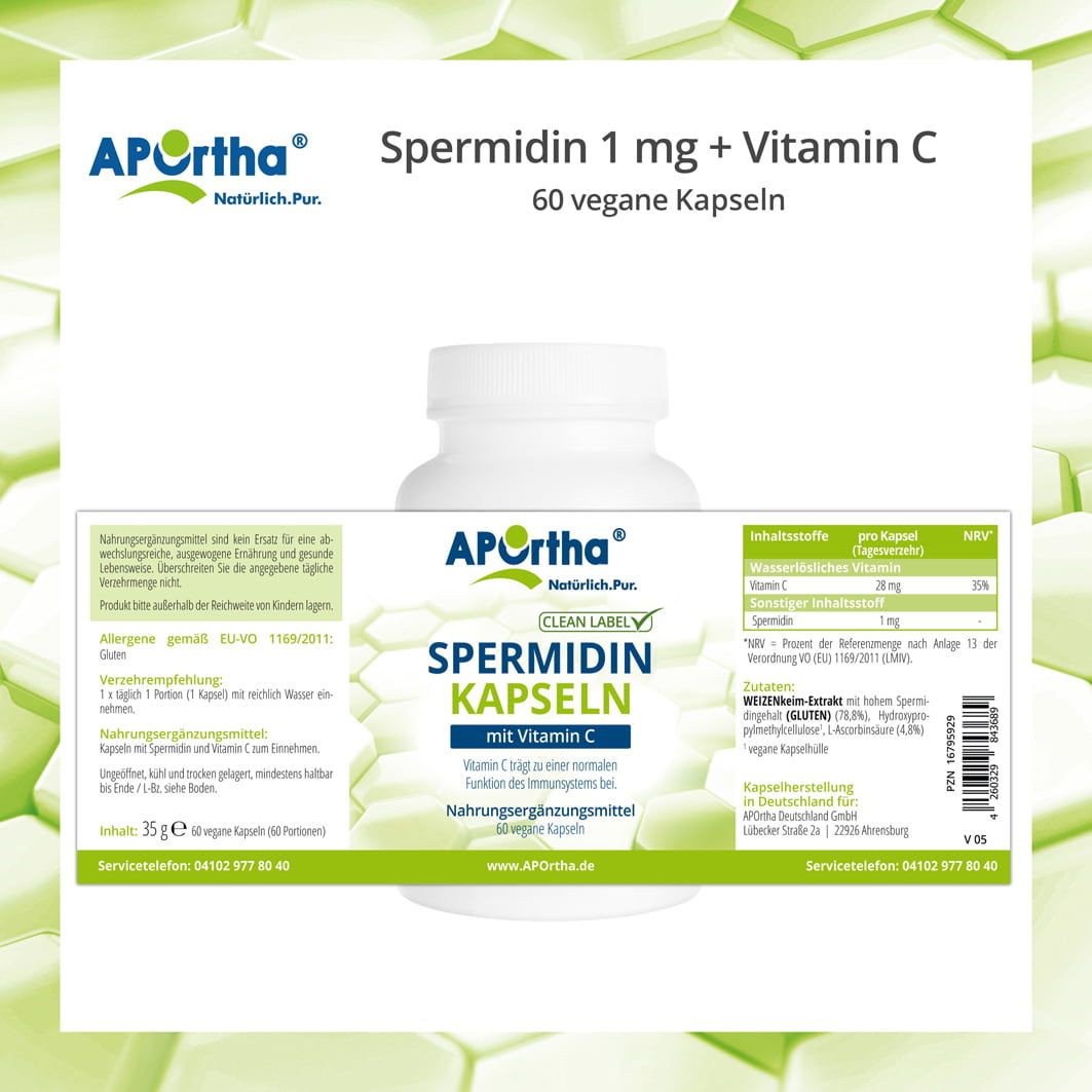 APOrtha® Spermidin Kapseln - 1 mg