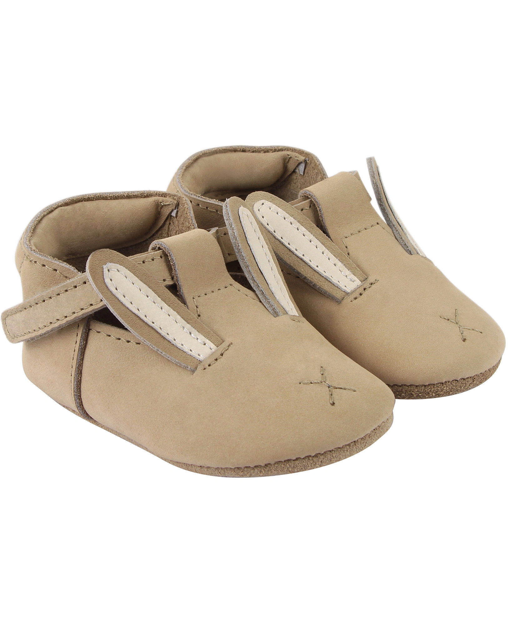 Krabbelschuhe SPARK CLASSIC - BUNNY in taupe