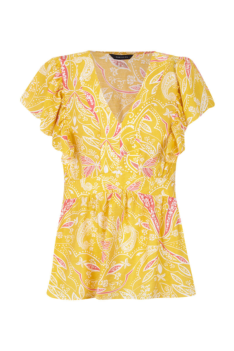 Blusa estampada - Multicolorida