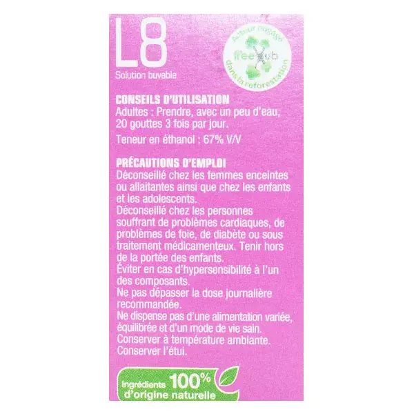 Solução oral Lehning L8 para mulheres, 30ml