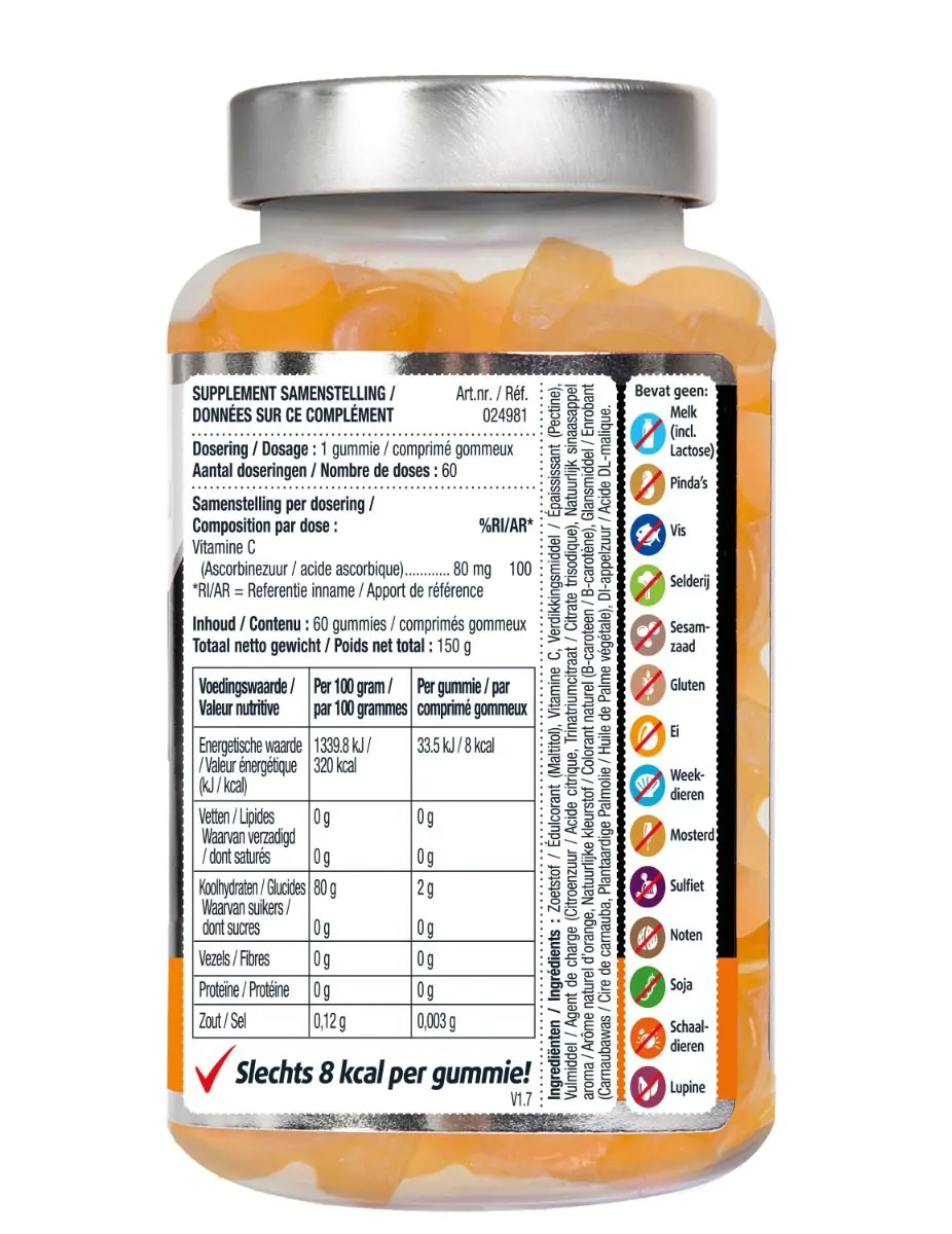 Vitamine C Gummies Suikervrij