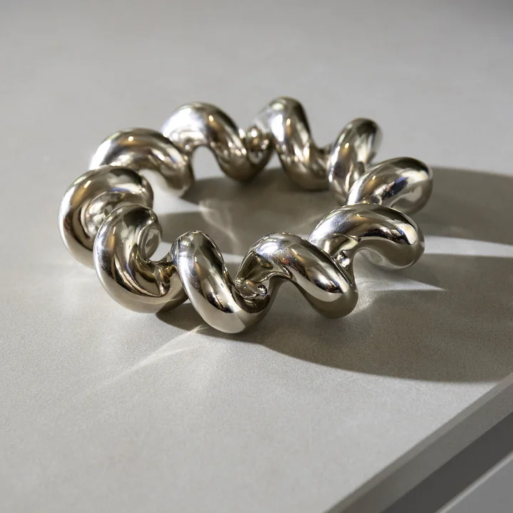 &klevering - Twist Topfuntersetzer, Ø 17,5 cm, silber