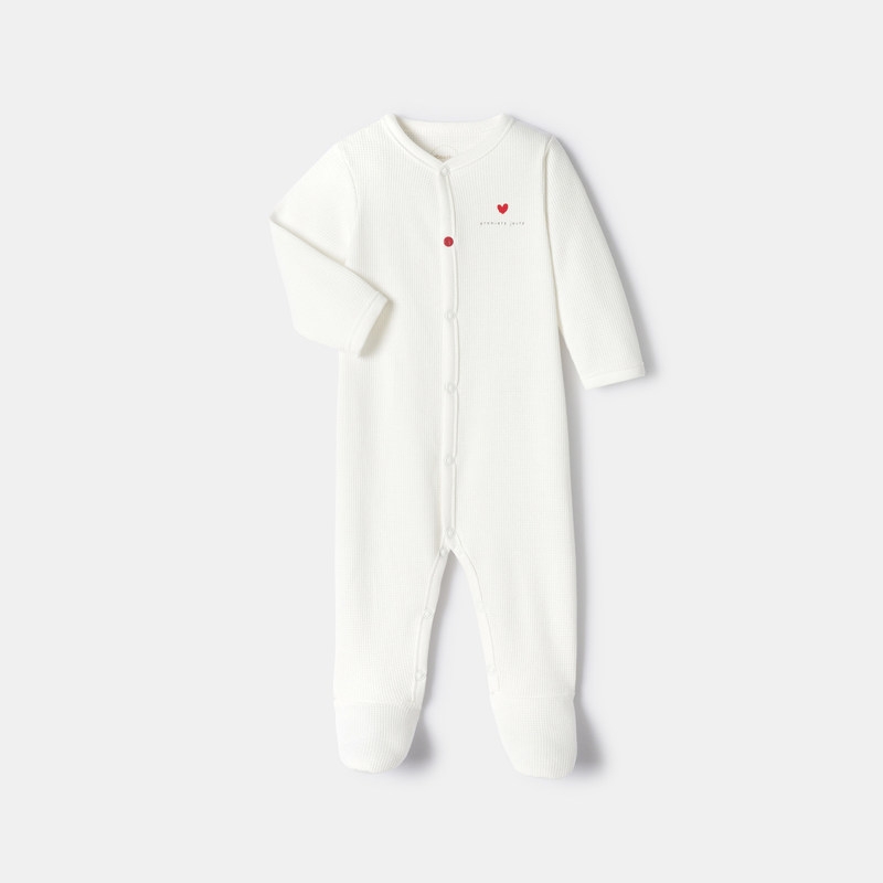 Dors-bien en coton nid d’abeille blanc naissance Absorba