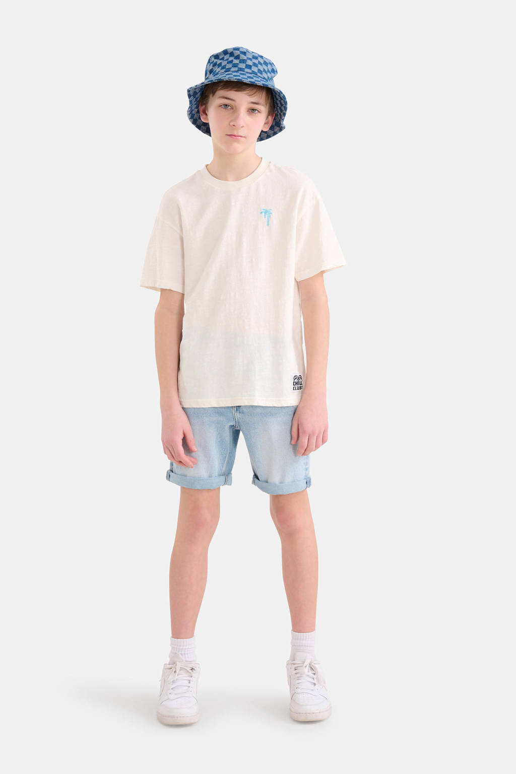 Shoeby regular fit denim short l:ight blue denim bleached