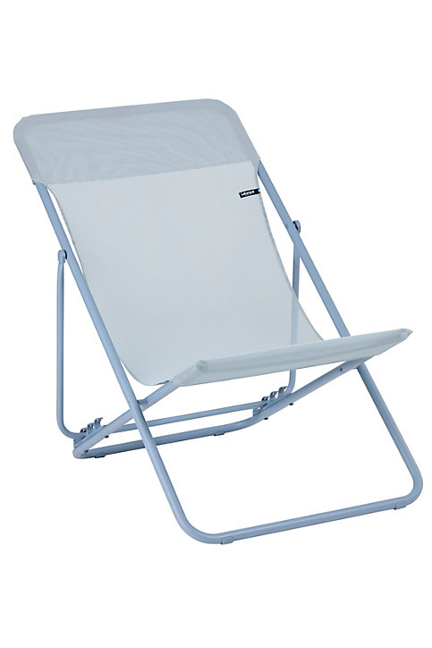 Chaise longue Maxi transat coloris ciel Lafuma