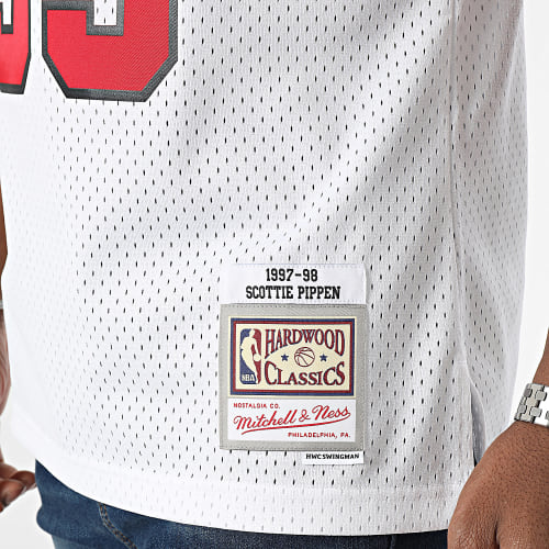 Maillot De Baseball Home Swingman Chicago Bulls Scottie Pippen Blanc