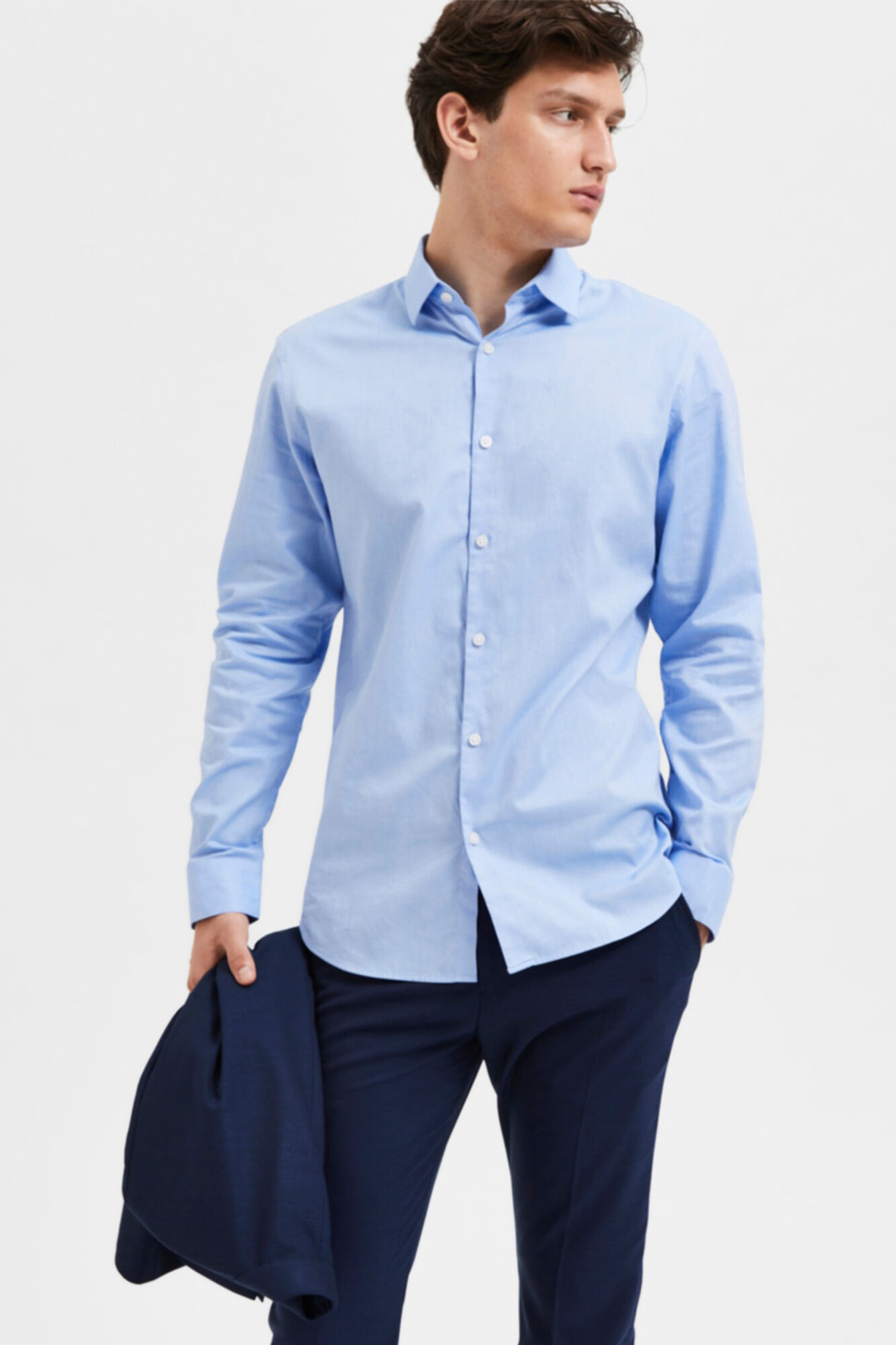 Camisa de manga comprida - Azul
