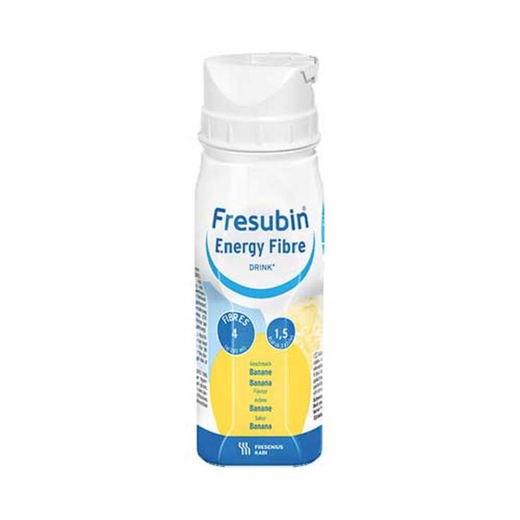 Fresubin Energy Fibre Drink Banane Trinkflasche, 4X200 ml