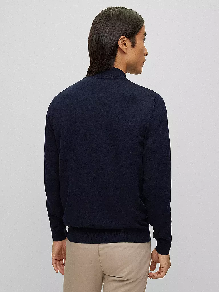 BOSS Strickjacke dunkelblau
