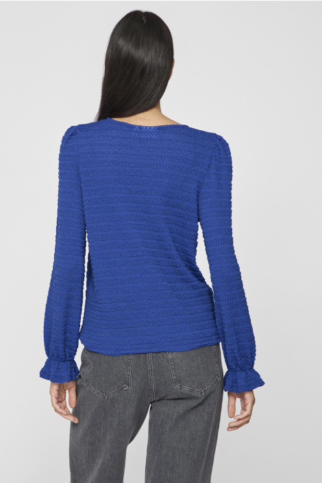 Vila blauwe dames t-shirt