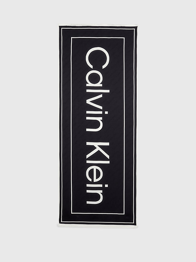 Cachecol Jacquard com logotipo