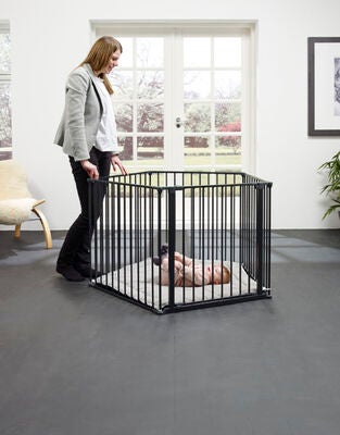 BabyDan Lekegrind Flex Inkl. Lekematte Svart
