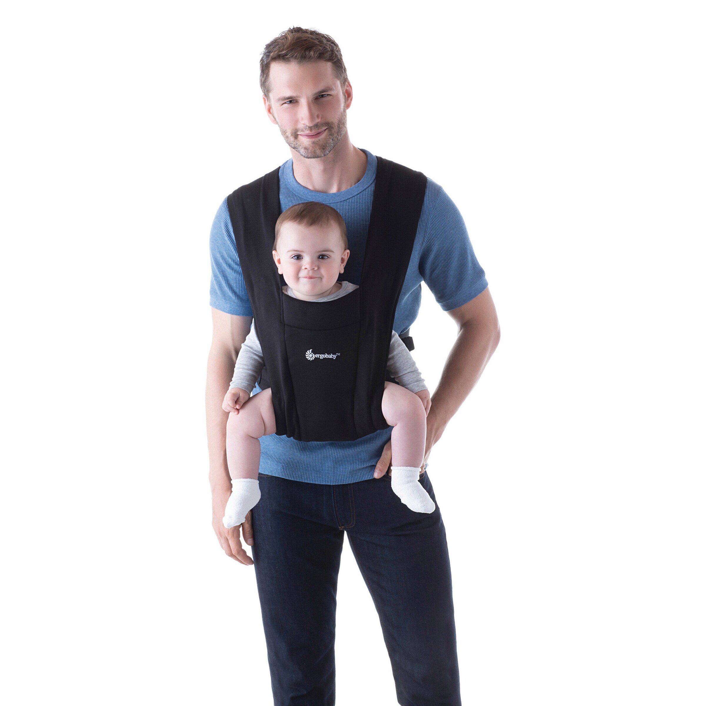Ergobaby® Babytrage Embrace, 2 Tragepositionen pure black