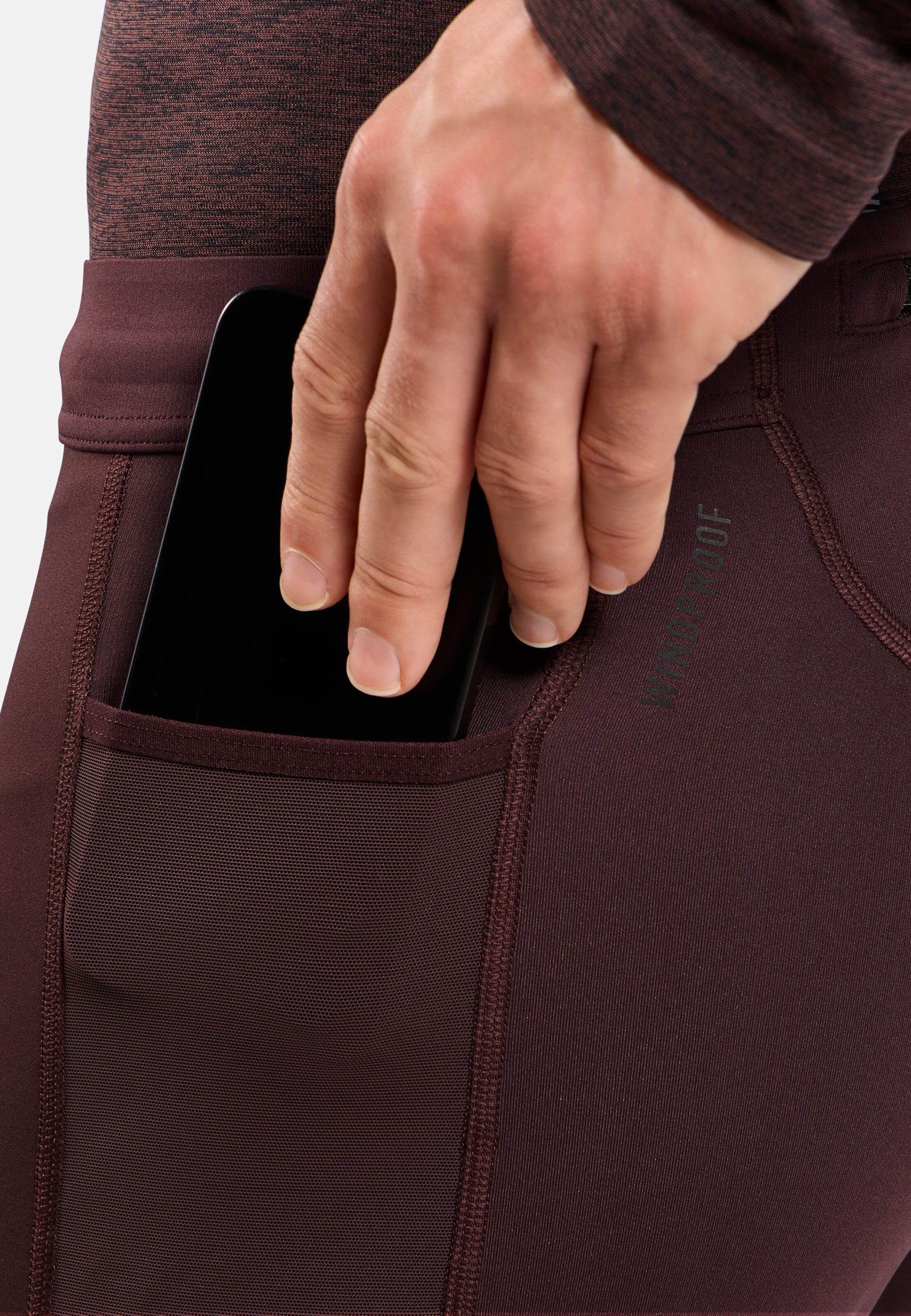 Zeroweight Warm Lauftights 2.0 in fudge