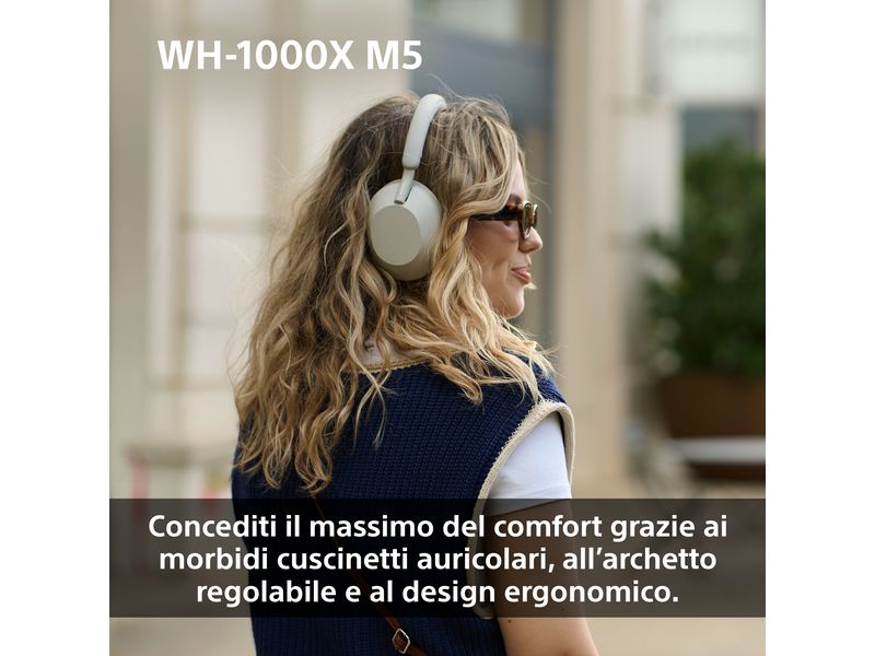 Sony Wireless Over-Ear-Kopfhörer WH-1000XM5 Schwarz Kabellose Kopfhörer mit Noise Cancelling