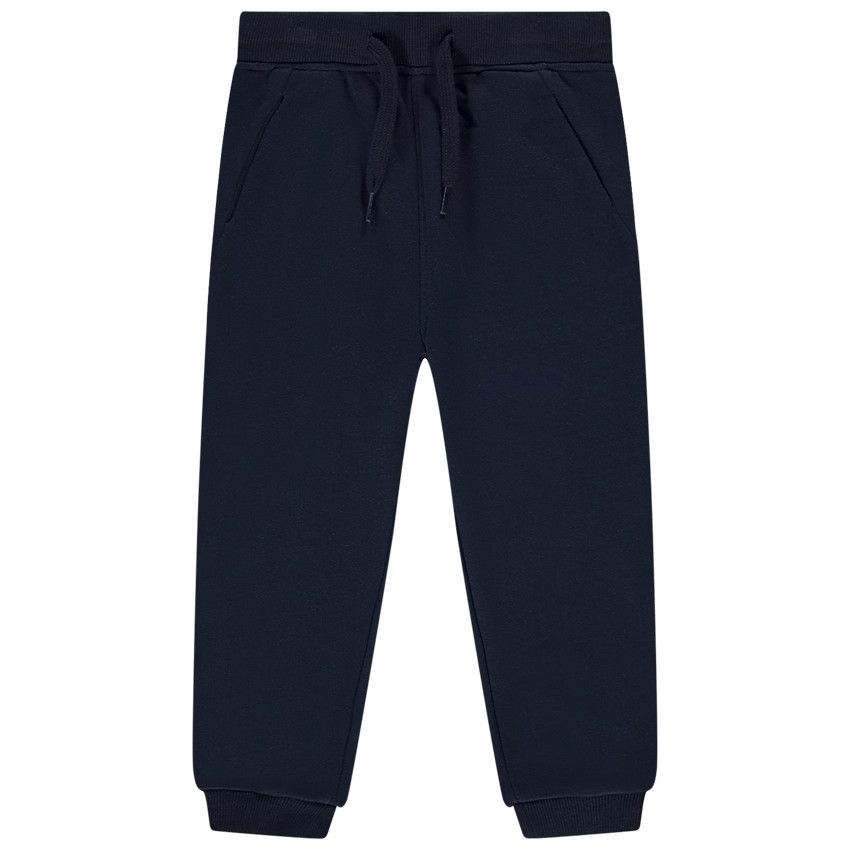 Jogging en molleton uni pour bébé garçon - Bleu marine