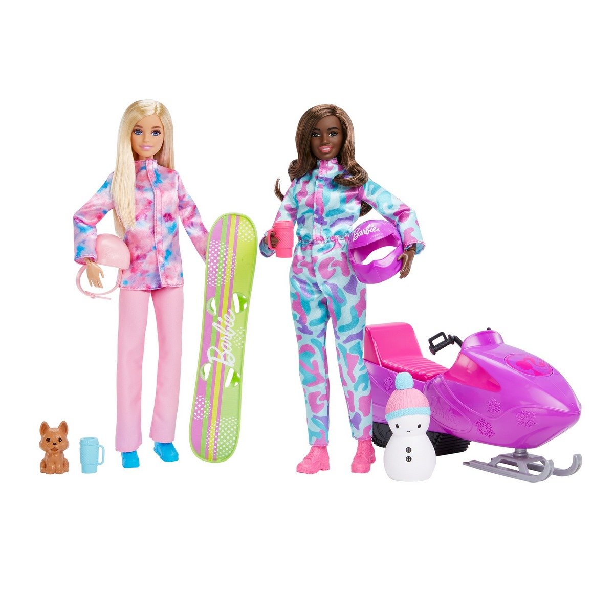 Coffret Sport d'hiver 2 poupées Barbie