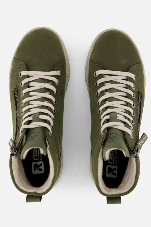 Rieker Evolution Veterboots groen Nubuck